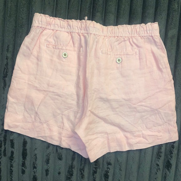 NWOT Tommy Bahama Pink 100% Linen Drawstring Shorts Womens XS Relax Summer Beach - Picture 8 of 9